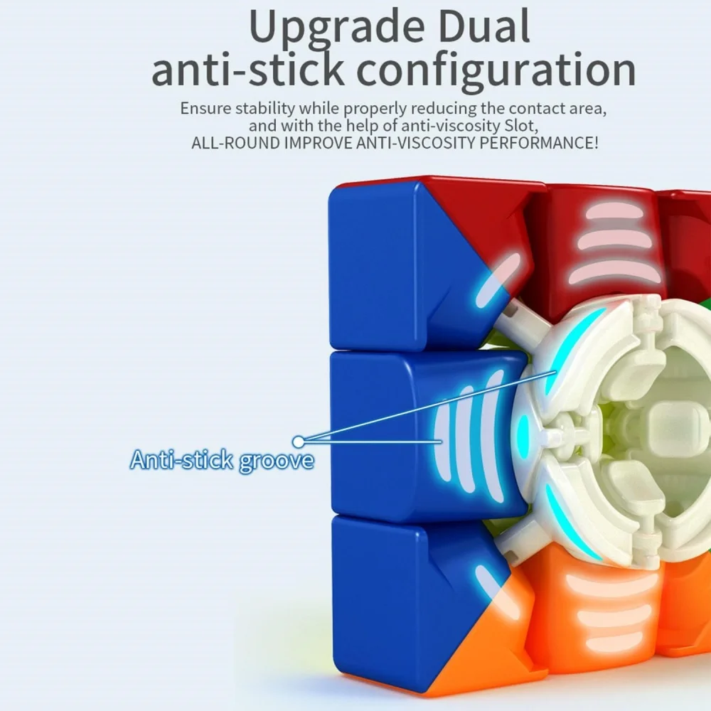 Meilong 3x3 Speed Cube MOYU 3 M magnetyczna wersja 3x3 magiczna kostka kostka łamigłówka regulowana elastyczność do płynnego obracania szybkiej kostki