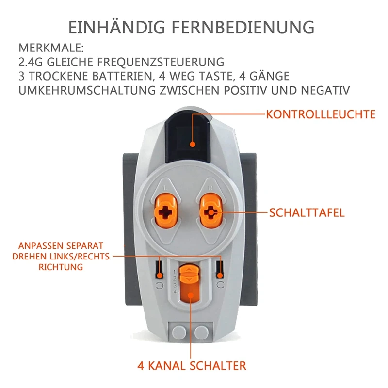 Bausteine IR Lenkung Multi Power Funktionen IR Lenkung MOC Bausteine Technische Teile PF Modell Sets Bausteine