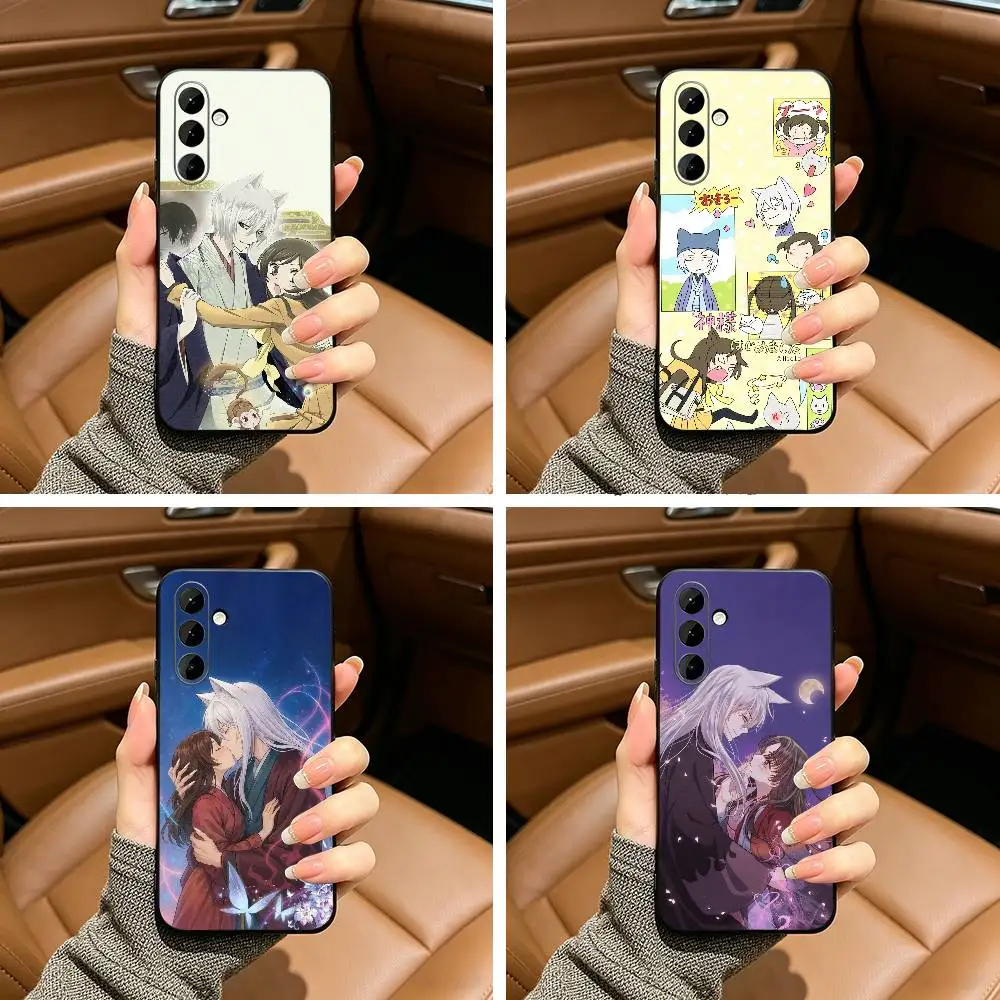 Kamisama Kiss  Nanami Momozono and  Tomoe Black Soft Silicone Phone Case for Samsung Galaxy A73, A71, A72, A70, A53, A52, A51