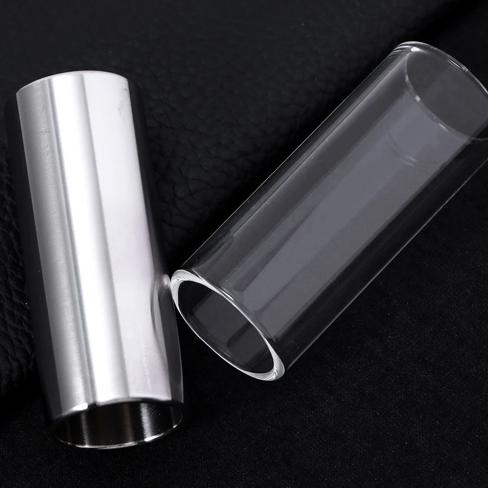 51mm Transparent Glass Guitar Slide Glass Slide Set Musical Instrument Accessories Slide Medium Slide for Guitar Bass