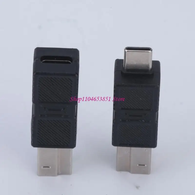 USB Type C to USB Type B Link Set for Existing Devices, USB Male and Female End Pair for Printers and Storage Access at Desks