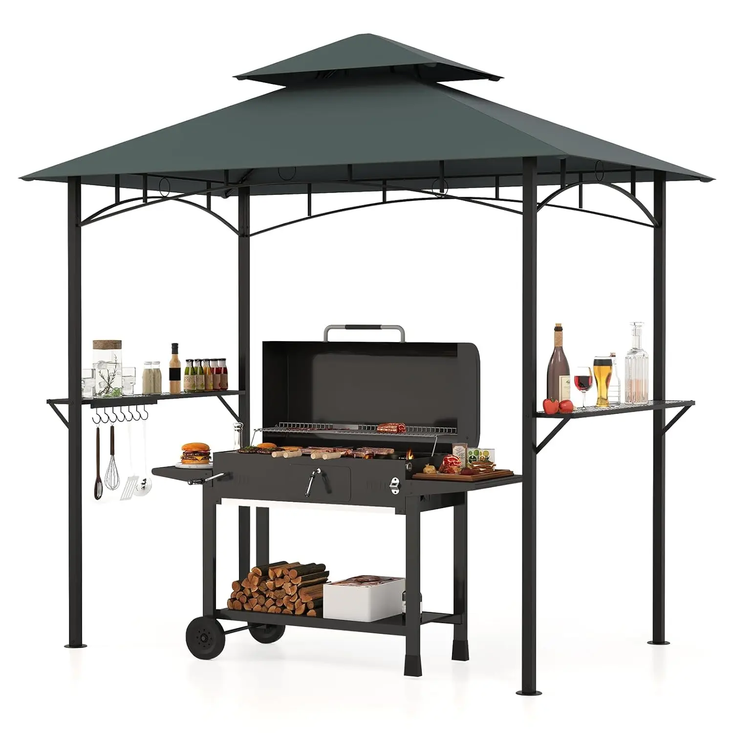 8X5 Ft Grill Gazebo…