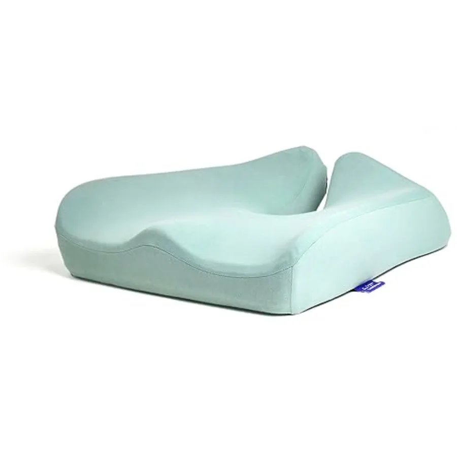 

Patented Pressure Relief Seat Cushion for Long Sitting Hours on Office/Home Chair, Car, Wheelchair - Extra-Dense Memory Foam fo