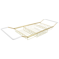 Golden Stainless Steel Bathtub Rack Home Bathtub Tray Bookshelf Holder Storage Shelf Tablet Stand Bath Accessory