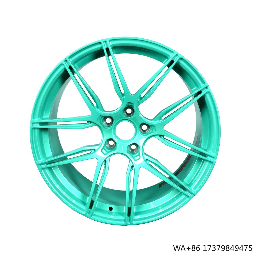 

Sport Style 16-26 Inch Polish Green Forged Multi-spoke Aluminum Alloy Wheel Deep Dish 98mm Monoblock 5x112 5x120 Hub