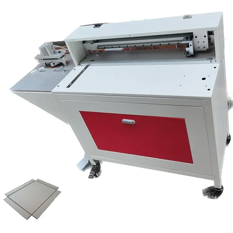 Manual Pneumatic Semi Automatic  Cardboard V Groving Groove Machine Corner Cutter Rigid Grey Board Cardboard V Grooving Machine