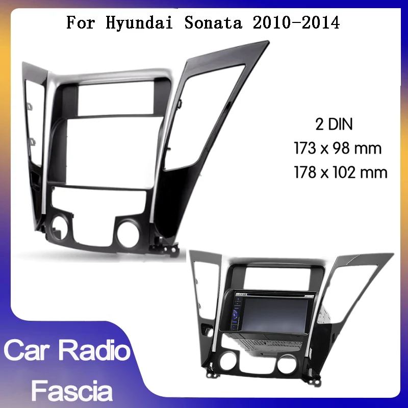 

Double din car Panel Plate Mounting Dash Installation Bezel Trim Kit for Hyundai sonata 2010-2014 Car Radio Fascia Frame