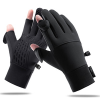 Winter Outdoor Sports Running Glove Warm Touch Screen Gym Fitness Full Finger Gloves For Men Waterproof Windproof Cycling Gloves