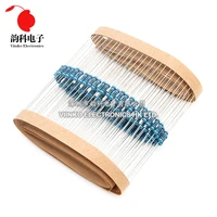 100pcs 1/4W 0R-22M 1% Metal Film Resistor 0.25W 0 2.2 10 100 150 220 270 330 470 1K 2.2K 4.7K 10K 47K 100K 470K 1M 10M 20M ohms 5