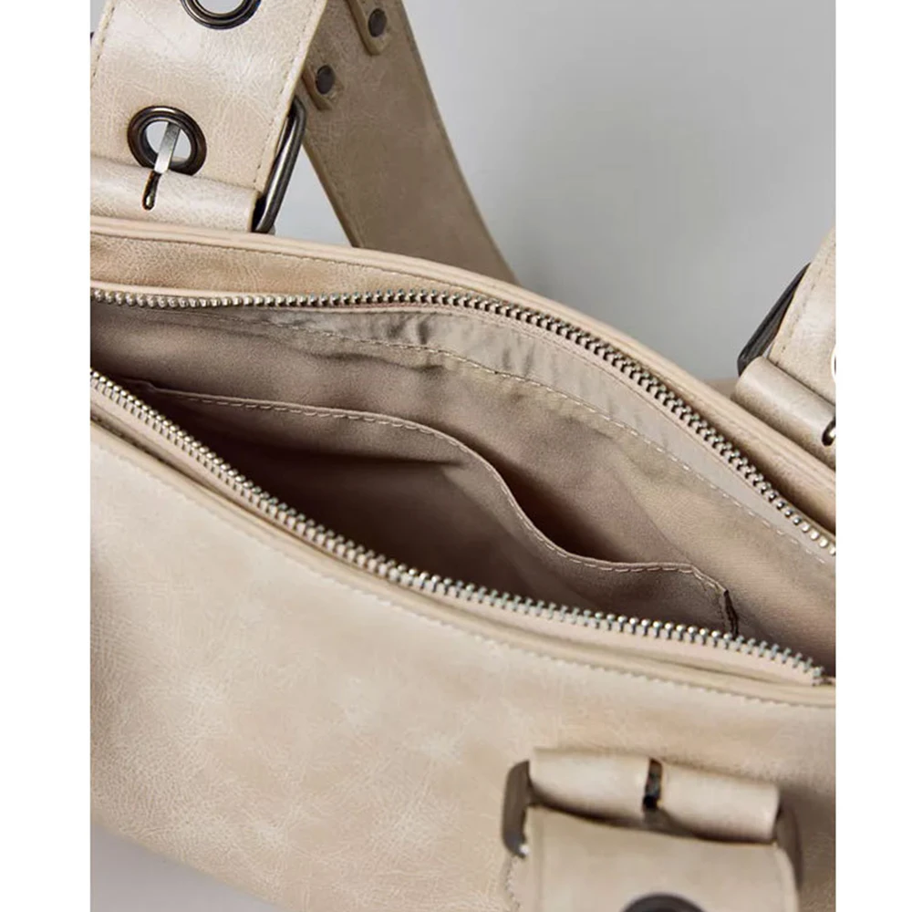 Torebki damskie retro z ćwiekami, torebki i portmonetki z nitami, wysokiej jakości torby Boston ze skóry PU dla kobiet, torebka pod pachę, NOWA kopertówka