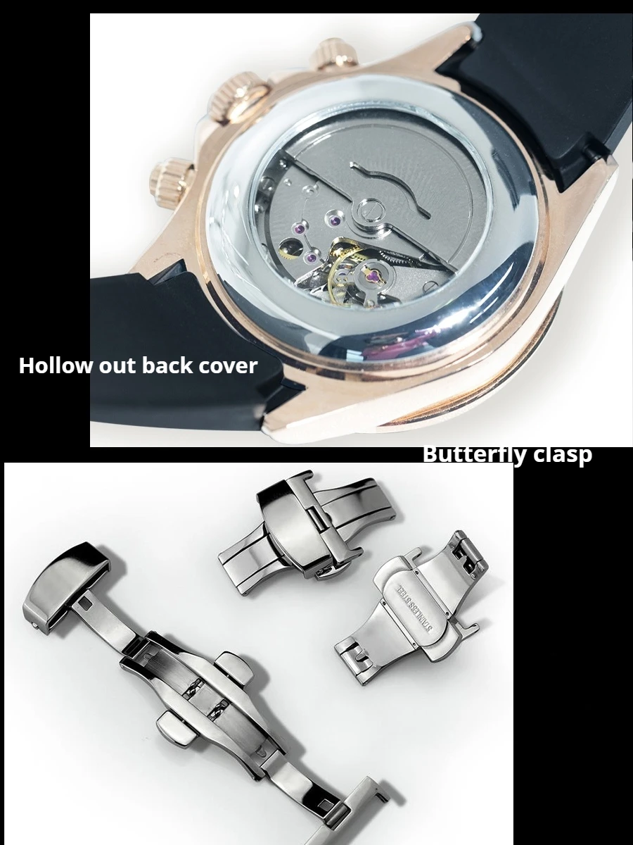2024 CILOA Rainbow Di Men\'s Watch Men\'s Full Diamond Mechanical Watch Fashion Trend Watch Men\'s Quartz Watch