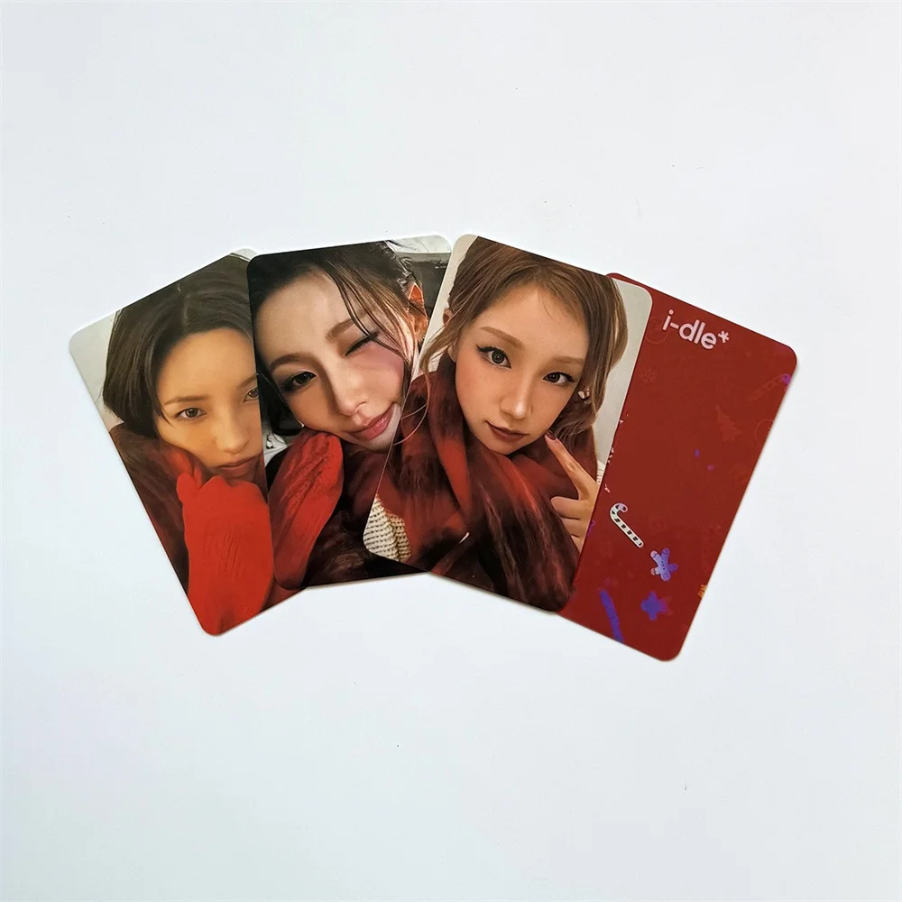 Korean Girls Group I-DLE 5Pcs/Set Photocard High Quality INS Style Double Sides Printing LOMO Card YUQI SHUHUA MINNIE Fans Gifts