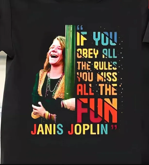 

Janis Joplin T shirt, gift- hot- cotton new shirt . father gift.