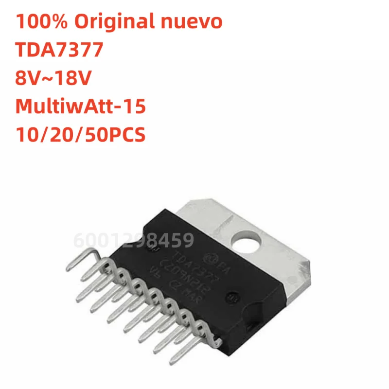 100% original nuevo 10pcs - 50pcs   TDA7377 ZIP-15P Power Amplifier Audio Amplifier IC Chip