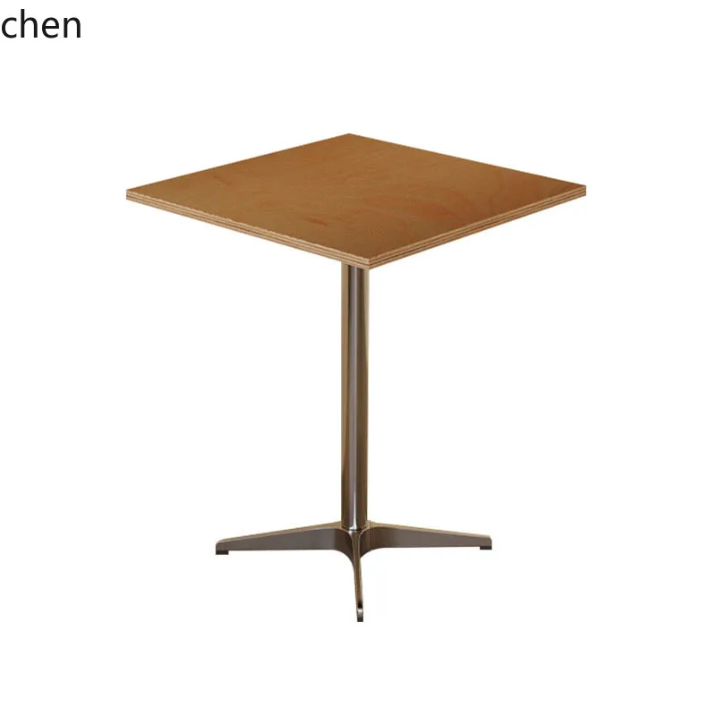 LXC Simple Western Restaurant Table Retro Style Cafe Internet Celebrity Restaurant Commercial Furniture Round Table Long Table