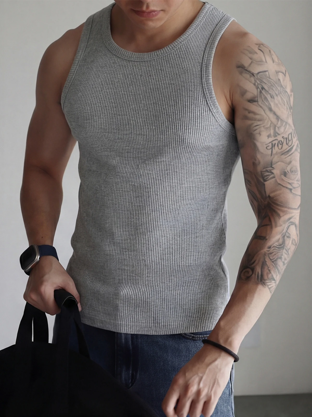 

Мужская футболка-майка Davidme ey High-End Feeling Svel с круглым вырезом, весна-лето, спортивная, для фитнеса, подчеркивающая мускулатуру, топ-футболка, свитшот