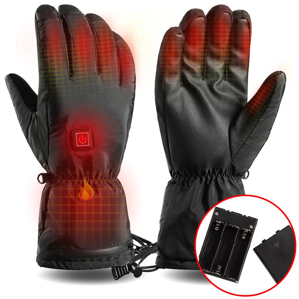 

Intelligent electric heating gloves Warm gloves in winter All finger motorcycle gloves Riding outdoor ski gloves Anti freezing