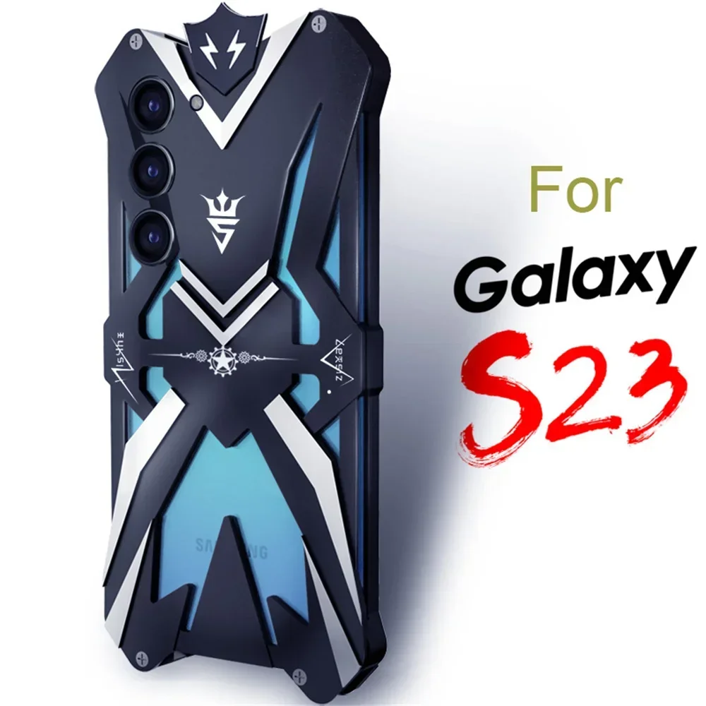 Schokbestendig Aluminium Metal Armor Case Voor Samsung Galaxy S25 FE S22 S23 S24 Ultra S20 S23 S24 Plus Note 20 Ultra Case Cover Funda