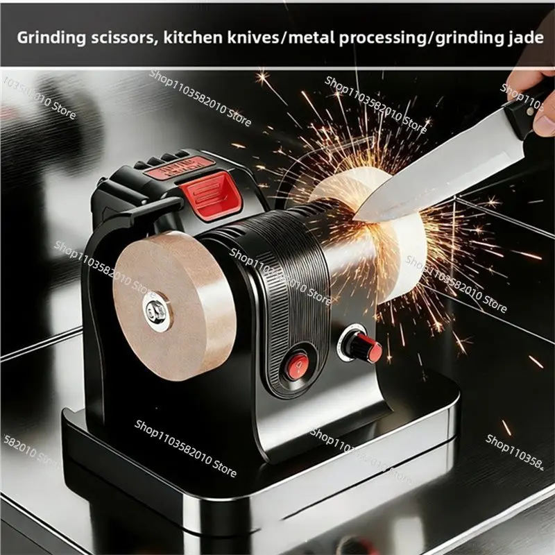 Double Grinding Wheel Sharpener Grinding Wheel Machine Household Grinding, Rust Removal & Polishing Tool Sharpener