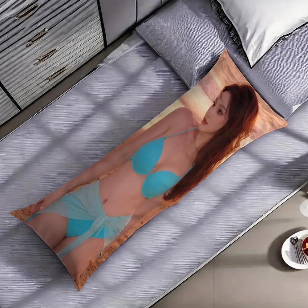 1pc Custom Printed Long Body Pillow Soft Full Length Support Cushion For Pregnant Women Comfortable Sleeping Use
