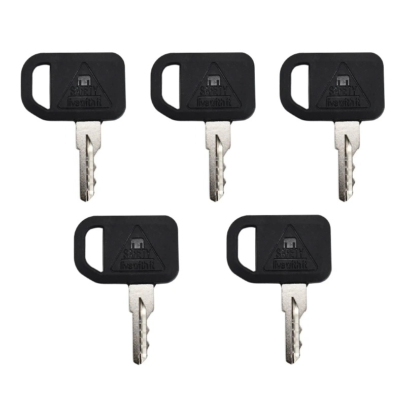 6Pcs Ignition Keys AUC12681 AM125504 Compatible with John Deere Mower 1504 1505 1512 1515 1550 1570 1575 1580 1585 1600 1903