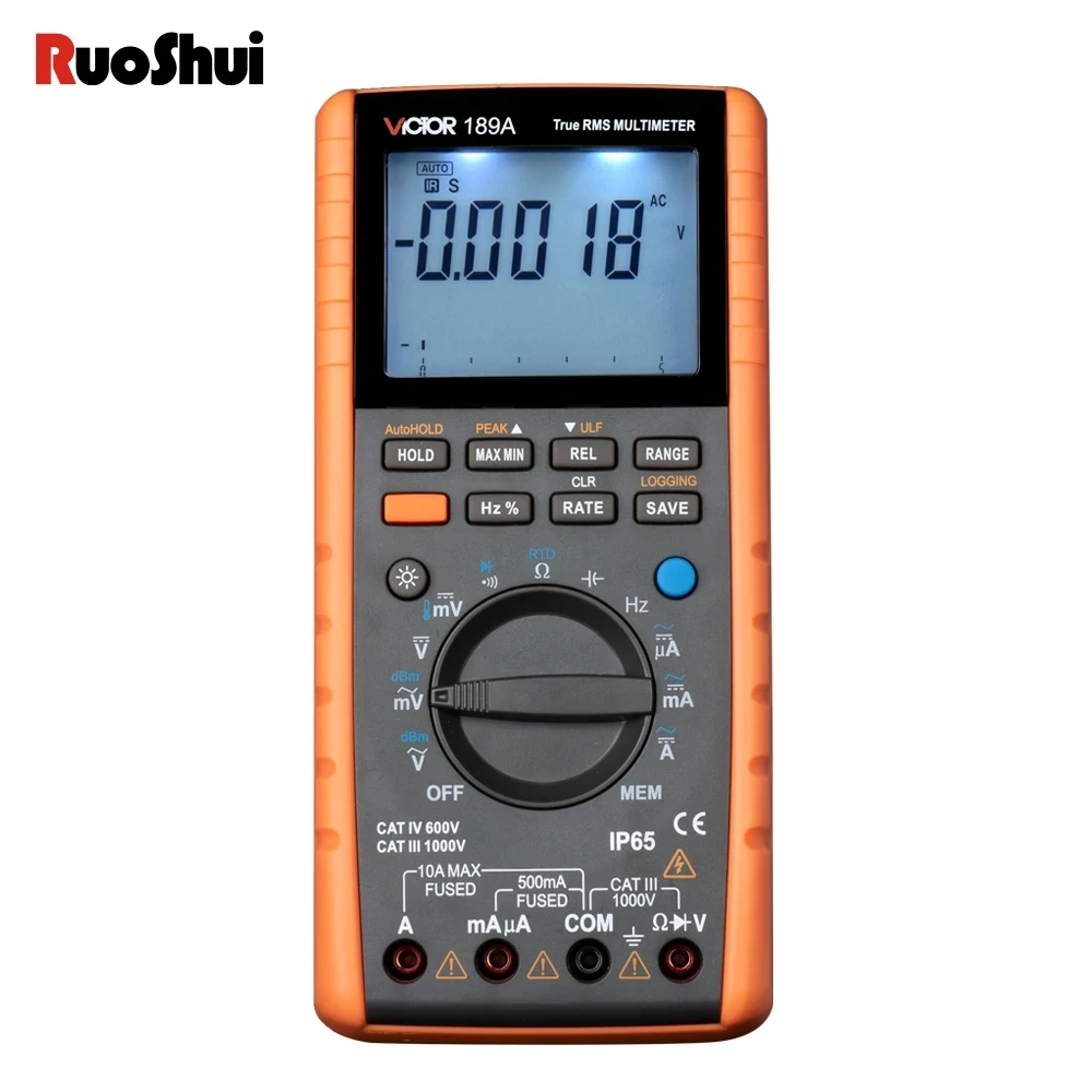 Victor 189A multimeter 55000 Counts thermocouple (TC) RTD instrument tester 50KHz True RMS 1000V multimetro PT100 handhold meter