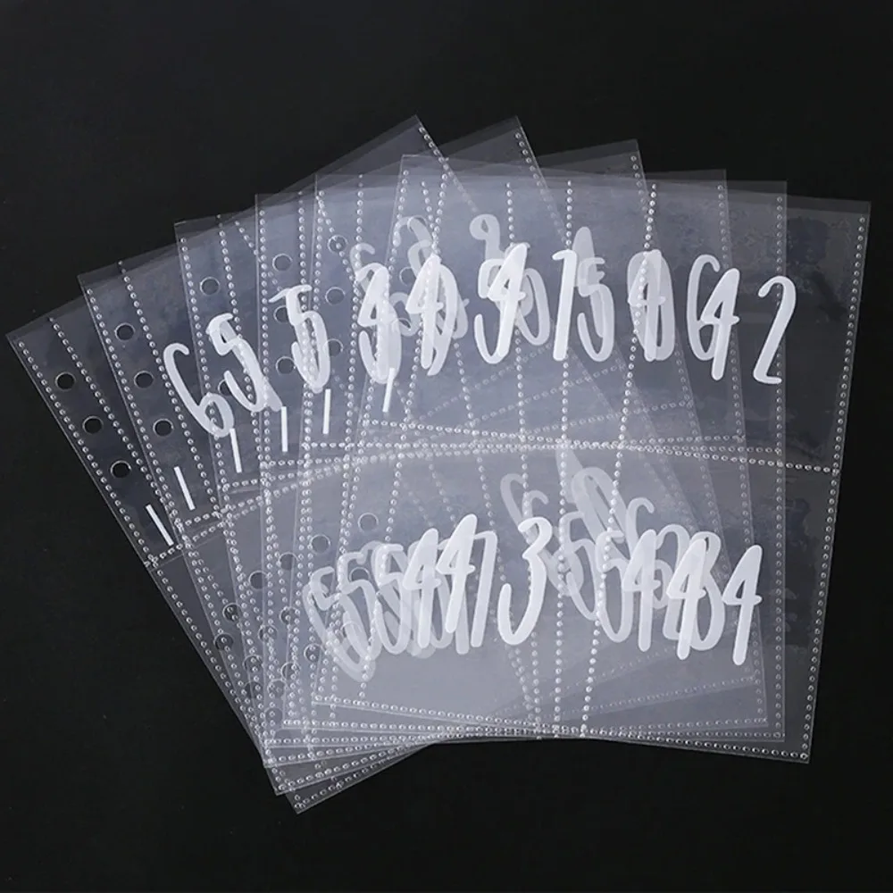 Cash Organizer 4 Pocket Money Challenge Envelopes A5 1~100 Numbers Cash Filler Envelopes Replacement Envelopes