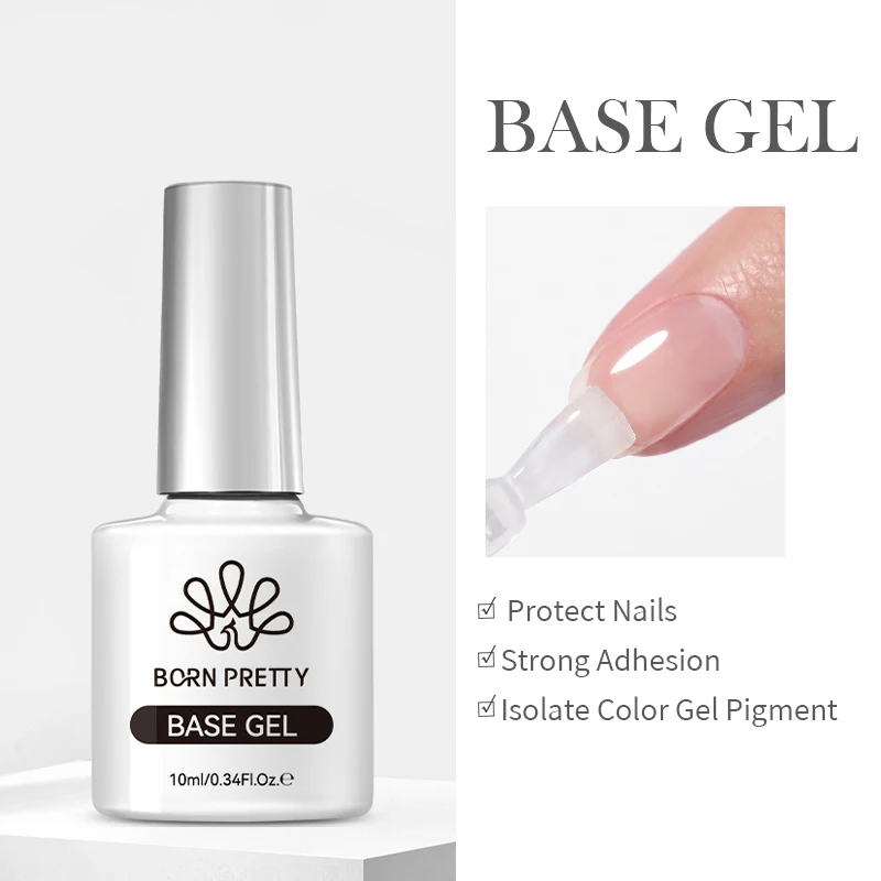 BORN PRETTY 10 ml Basisgel Super Top Coat Maniküre Matte Top Coat Semi Permanent Soak Off UV Gel Lack
