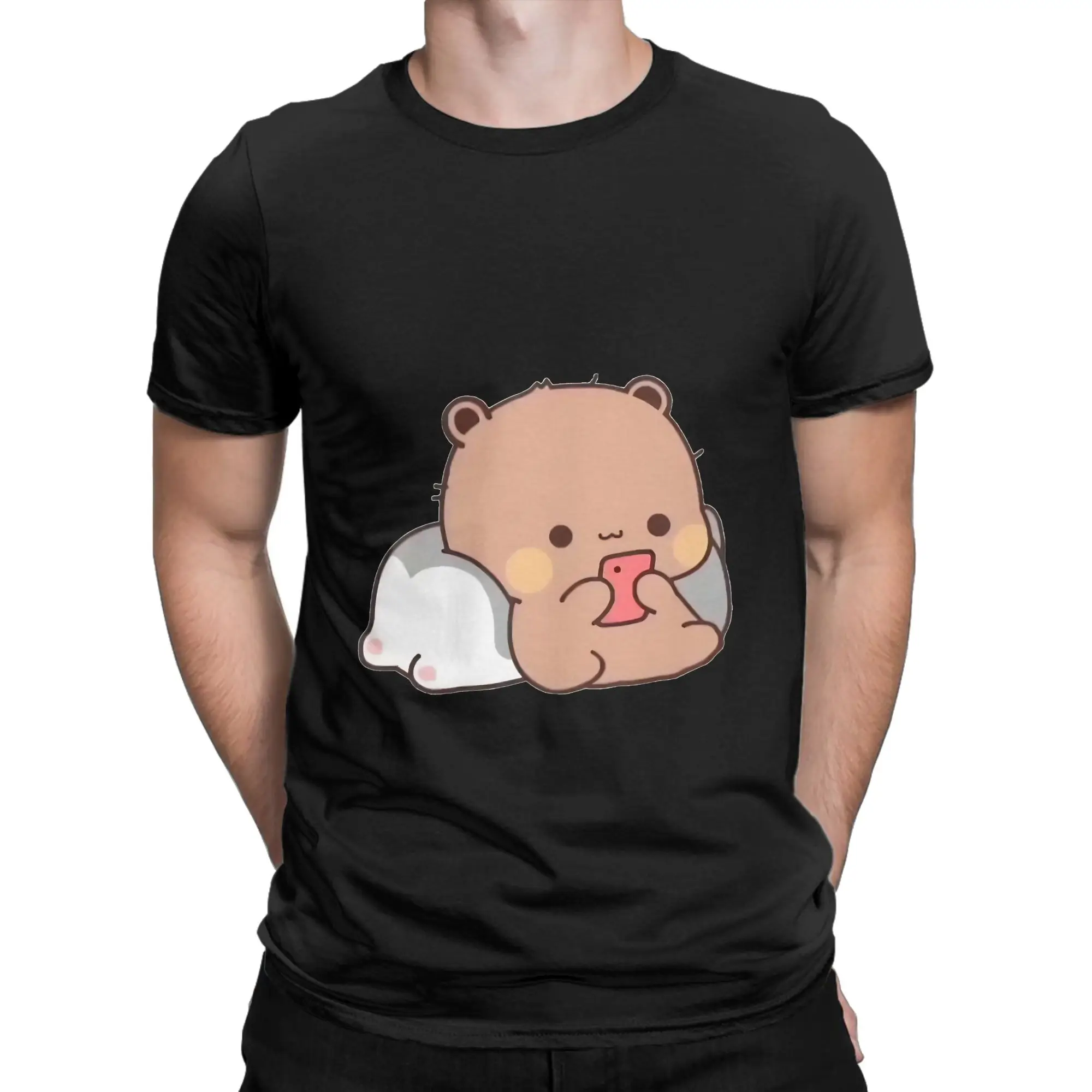 Dudu Always Misses Bubu And Send Messages For Bubu Graphic Funny 100% Cotton T-Shirt bBubu Dudu Tees Tops For Men