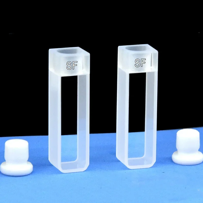 SAIDKOCC 10mm Quartz Cuvette 2PCS for Lab Spectrophotometer