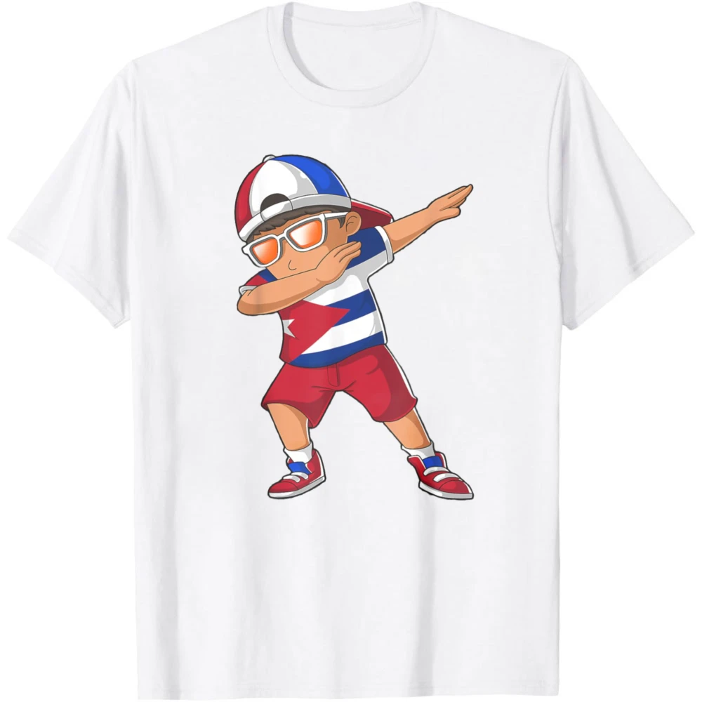 Cuban Boy Cuba Kid Patriotism Roots Heritage T-Shirt Ropa Hombre Tops Pattern Printed Loose Casual Streetwear Clothes
