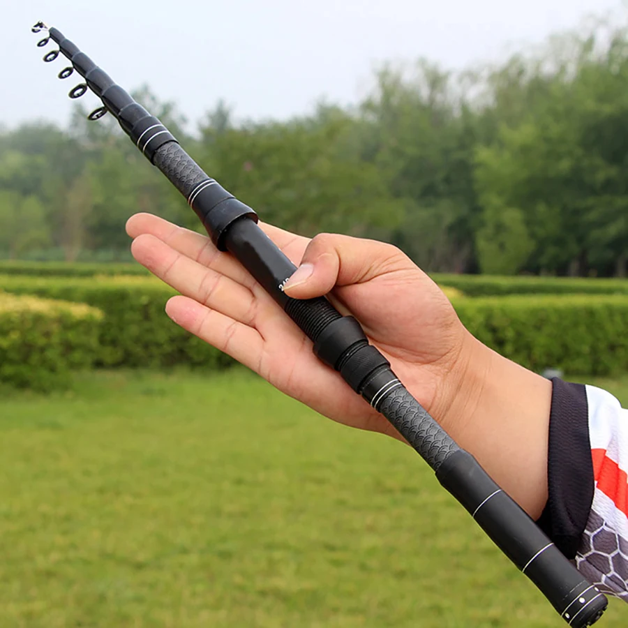 Telescopic Fishing Rod Short Section Carbon Hand Telescopic Rod Carp Stream Fishing Rod For Outdoor Freshwater Saltwater Fishing