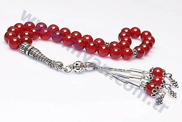 IQRAH Agate Stone Rosary (925 carat Silver)