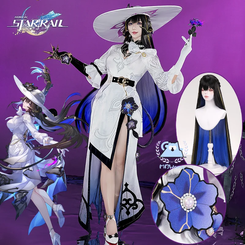 

Honkai Star Rail The Dahlia Косплей Костюм Game Constance Косплей Костюм Парик Обувь Для Ролевых Игр Hallowmas Вечеринка Взрослых Женщин