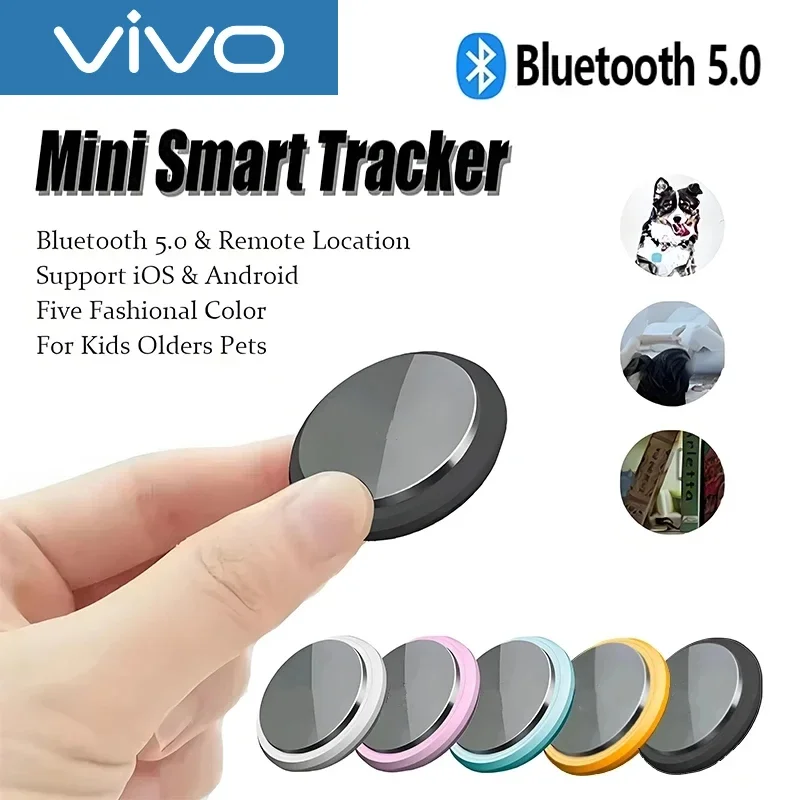 

VIVO Smart Airtag Bluetooth 5.3 GPS трекер работает с системой Android iOS Air Tag Tracker мини-локатор детская сумка искатель ключей