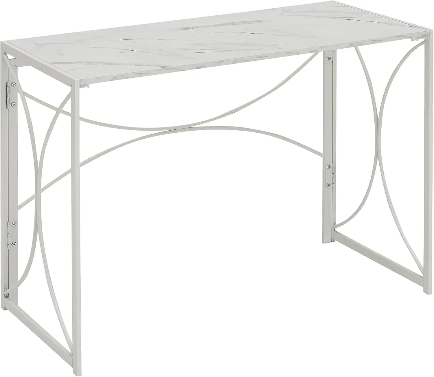 

Nova Folding Desk 39.5" - Contemporary Modern Office Table, Makeup Vanity and Crafts Table, No Tools Assembly & Easy to Store
