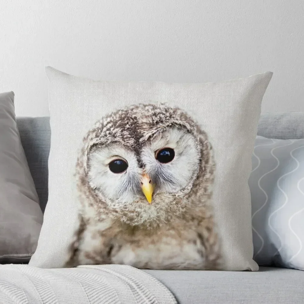 Baby Owl - Colorful Throw Pillow Pillowcase Cushion Pillow Decor pillow