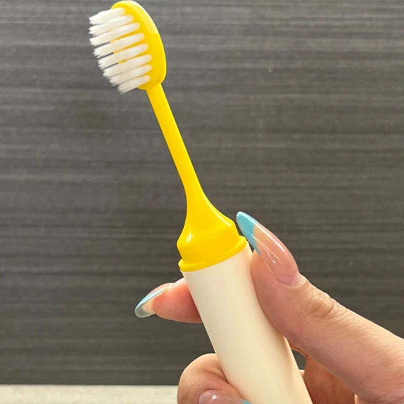 

For Children Soft Bristle Toothbrush Candy Colored Folding Toothbrush Portable Cleaning Toothbrush