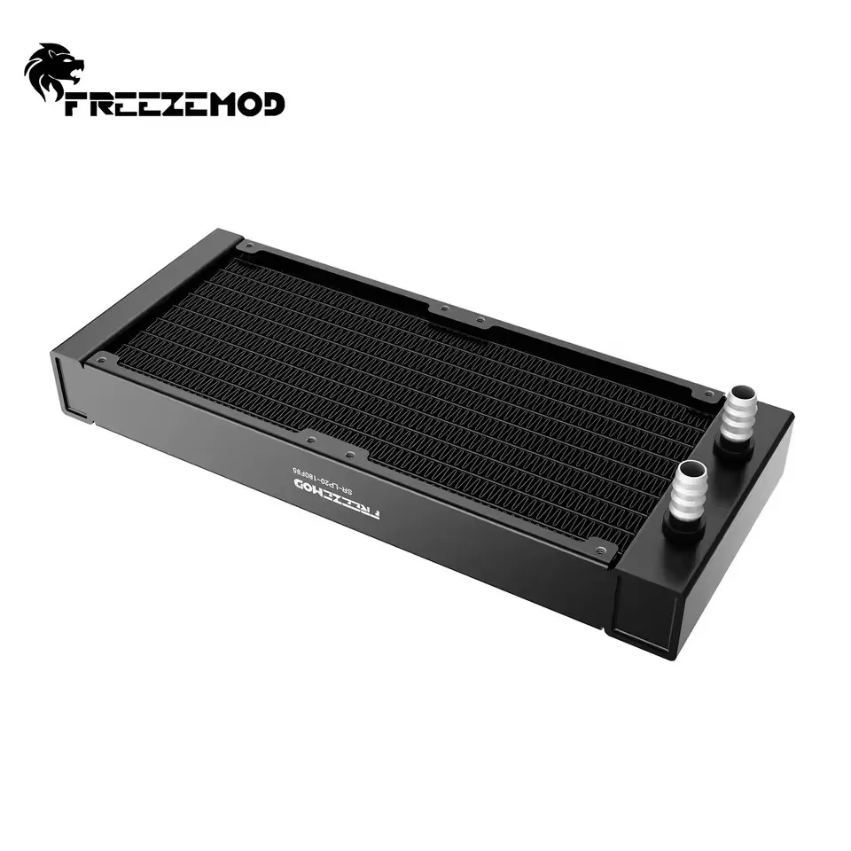 FREEZEMOD Water Cooled Radiator Aluminum Heat Sink Pagoda Thread For PC Case Medical Printer Laser Water‑Cooling Build