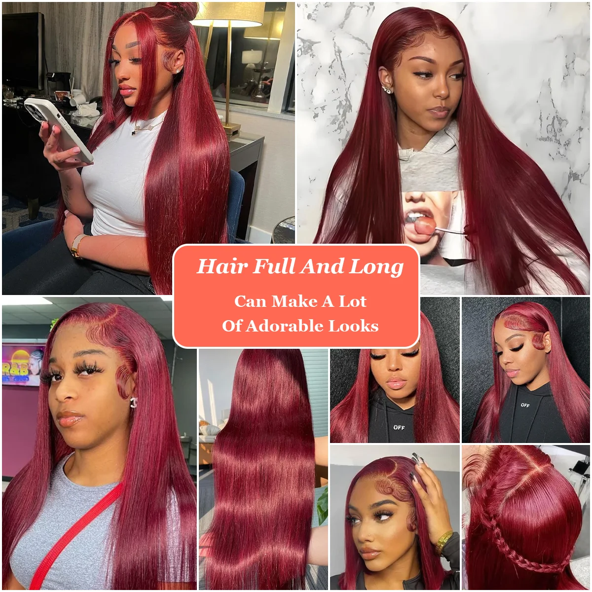 36 дюймов 99J бордовый 220% плотность прямой 13x4 13x6 HD прозрачный кружевной фронтальный парик бразильские человеческие волосы парики для женщин