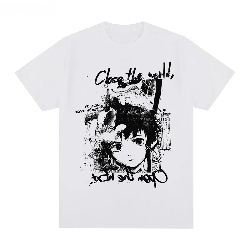 

Japanese anime Iwakura pattern printed summer T-shirt Fashion casual comfortable 100% cotton round neck short-sleeved T-shirt