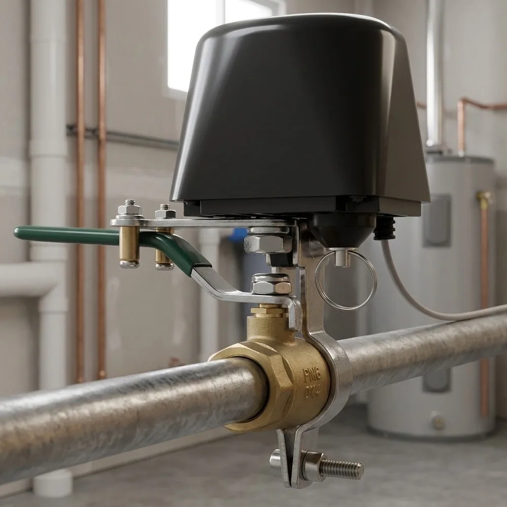 For Smart Water Valve with WiFi Connectivity for Tuya and For Alexa Integration Manual Clutch Pull Ring and for auto Timer