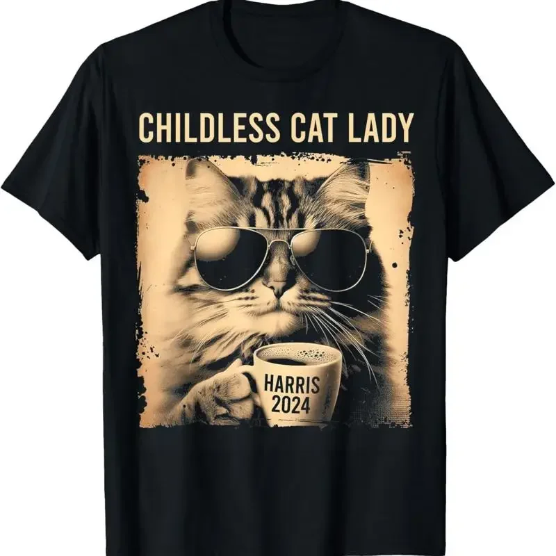Childless Cat Lady Vintage Coffee T Shirt