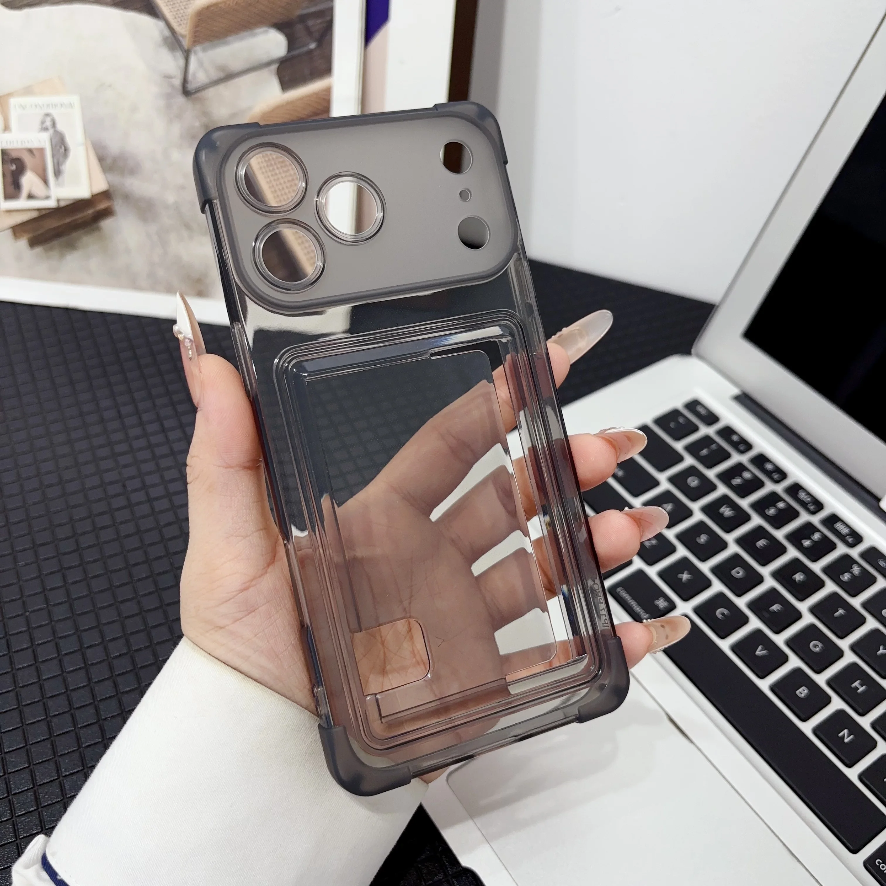 Index Card Holder - Casing ponsel dengan tempat kartu samping