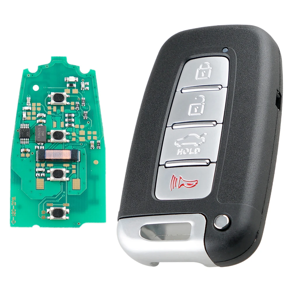 

315MHz 4 Buttons Black ABS Car Remote Key Fob Replacement with ID46 7952 Chip Fit for Hyundai Sonata 2011 2012 2013 2014