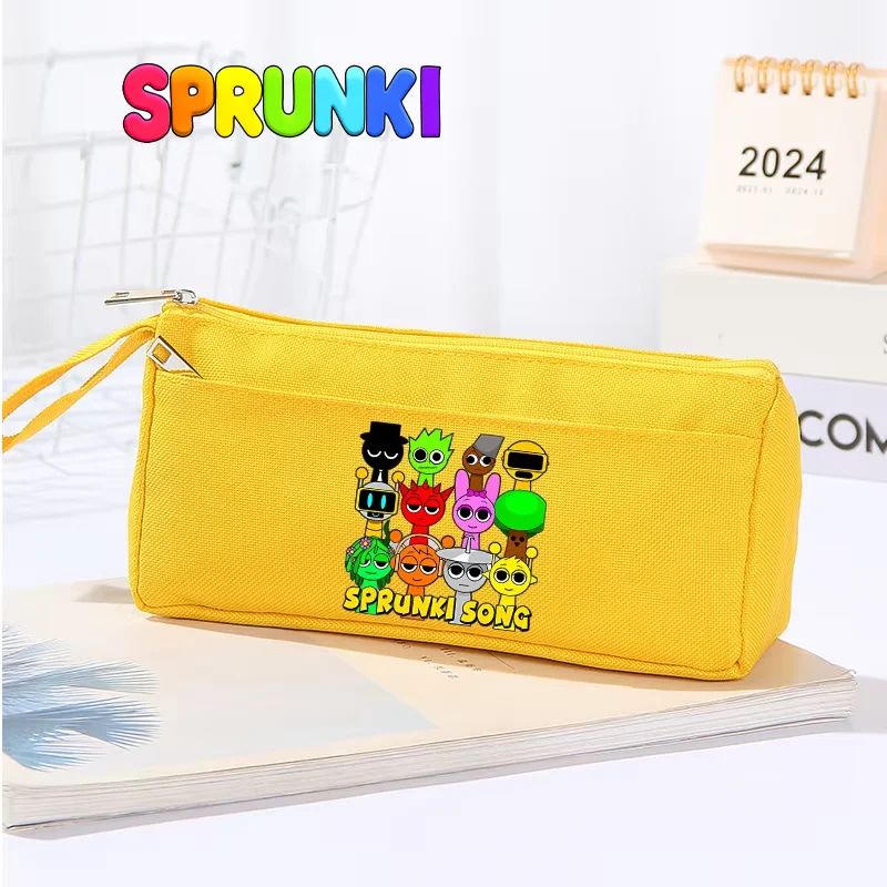 

Пенал Sprunki для студентов, милая коробка для канцелярских принадлежностей, модная сумка для хранения ручек с героями мультфильмов, школьные принадлежности для мальчиков и девочек, детский подарок на день рождения