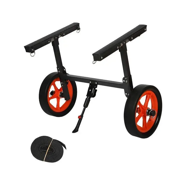 Folding kayak trailer with iron PU wheels
