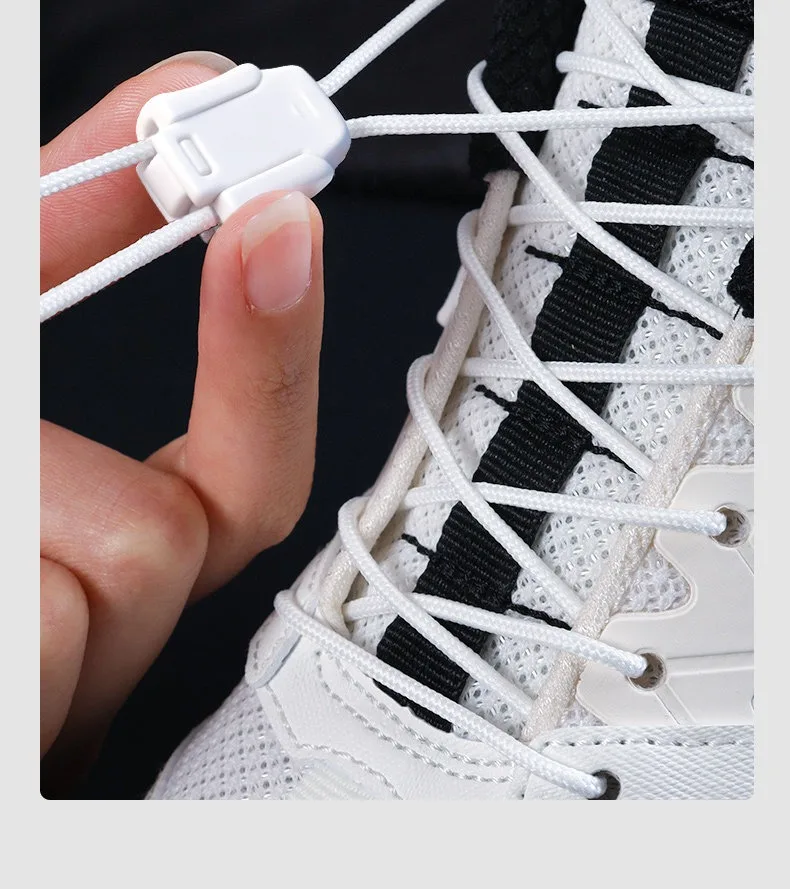 Schnelle Transmigration, bequeme Schnürsenkel-Schnalle, einmal ziehen, um sie zu entfernen, Druckverschluss, keine Schnürsenkel für Sneaker, einfach an- und auszuziehen. – Detail 3