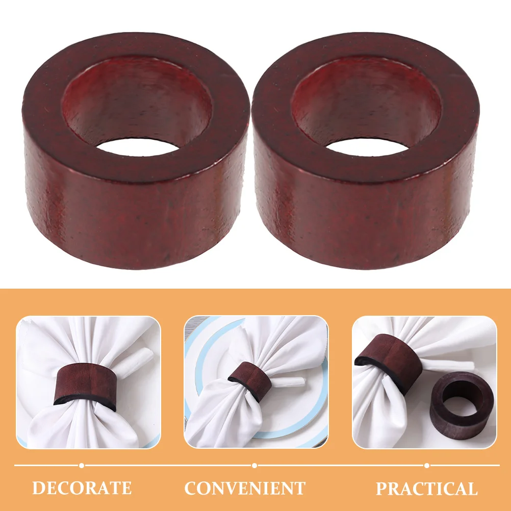 

12Pcs Wooden Napkin Rings Set Elegant Minimalist Decorative Napkin Holder for Dining Table Wedding Party Napkins Rings