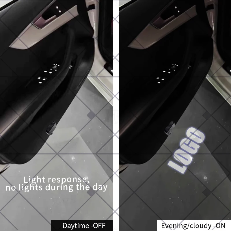 1/2Pcs For 4 Motion Passat Beetle Caddy Touran T-Cross Sharan Amarok GTD Logo Car HD Projector Lamp LED Auto Door Welcome Light - view 5